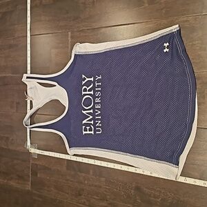 Emory university- Under armour heat gear jersey racerback